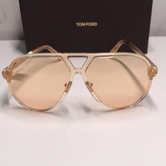 New Authentic Tom Ford FT1061 54E Bertrand Aviator Sunglasses – Luxury Designer - Picture 6 of 11